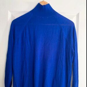 Pull léger col Mao bleu électrique -Electric Blue Mao Collar Sweater